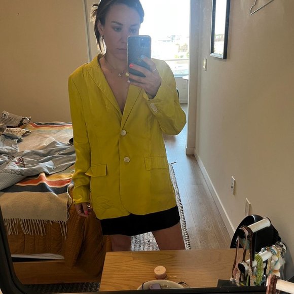 J.Crew Drapey long Parke blazer in cupro blend BG324 - Picture 2 of 4